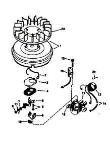 Magneto No. 610842 parts for Craftsman Lawn & Garden Engine 143356122 from AppliancePartsPros.com
