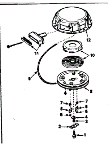 Rewind Starter No. 590479 parts for Craftsman Lawn & Garden Engine 143356122 from AppliancePartsPros.com