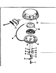 Rewind Starter parts for Craftsman Lawn & Garden Engine 143356182 from AppliancePartsPros.com