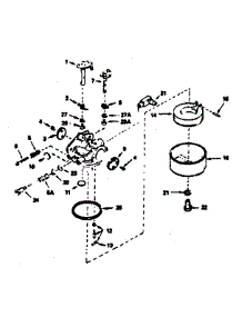 Carburetor parts for Craftsman Lawn & Garden Engine 143356252 from AppliancePartsPros.com