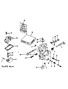 Carburetor No. 29636 parts for Craftsman Lawn & Garden Engine 14336250 from AppliancePartsPros.com
