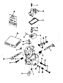 Carburetor parts for Craftsman Lawn & Garden Engine 14336253 from AppliancePartsPros.com