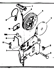 Rewind Starter parts for Craftsman Lawn & Garden Engine 143364032 from AppliancePartsPros.com