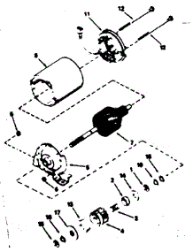 Electric Starter Motor No. 34834 parts for Craftsman Lawn & Garden Engine 143364042 from AppliancePartsPros.com