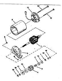 Electric Starter Motor No. 34934 parts for Craftsman Lawn & Garden Engine 143364082 from AppliancePartsPros.com