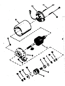 Electric Starter Motor No. 34934 parts for Craftsman Lawn & Garden Engine 143364092 from AppliancePartsPros.com
