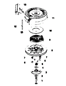 Rewind Starter No. 590621 parts for Craftsman Lawn & Garden Engine 143364192 from AppliancePartsPros.com