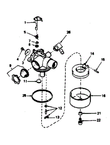 Carburetor parts for Craftsman Lawn & Garden Engine 143364212 from AppliancePartsPros.com