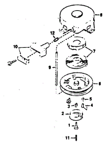 Rewind Starter parts for Craftsman Lawn & Garden Engine 143364222 from AppliancePartsPros.com