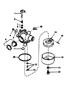Carburetor parts for Craftsman Lawn & Garden Engine 143364222 from AppliancePartsPros.com