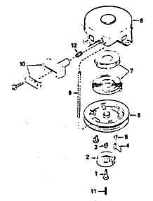 Rewind Starter parts for Craftsman Lawn & Garden Engine 143364232 from AppliancePartsPros.com