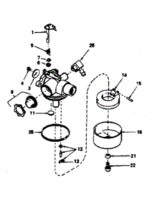 Carburetor parts for Craftsman Lawn & Garden Engine 143364232 from AppliancePartsPros.com