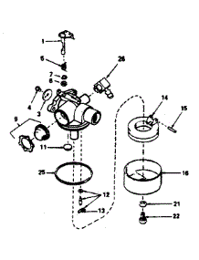 Carburetor parts for Craftsman Lawn & Garden Engine 143364252 from AppliancePartsPros.com