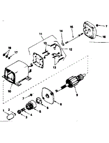 Starter Motor parts for Craftsman Lawn & Garden Engine 143366042 from AppliancePartsPros.com