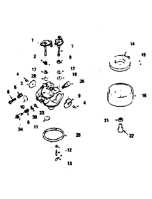 Carburetor parts for Craftsman Lawn & Garden Engine 143366102 from AppliancePartsPros.com