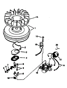 Magneto parts for Craftsman Lawn & Garden Engine 143366152 from AppliancePartsPros.com
