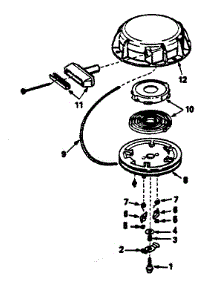 Rewind Starter parts for Craftsman Lawn & Garden Engine 143366152 from AppliancePartsPros.com