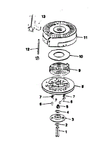 Rewind Starter No. 590621 parts for Craftsman Lawn & Garden Engine 143371022 from AppliancePartsPros.com