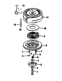 Rewind Starter No. 590621 parts for Craftsman Lawn & Garden Engine 143374022 from AppliancePartsPros.com