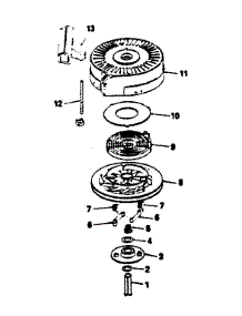 Rewind Starter No. 590621 parts for Craftsman Lawn & Garden Engine 143374052 from AppliancePartsPros.com