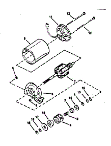 Electric Starter Motor No. 34934 parts for Craftsman Lawn & Garden Engine 143374112 from AppliancePartsPros.com