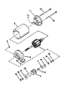 Electric Starter Motor No. 34934 parts for Craftsman Lawn & Garden Engine 143374162 from AppliancePartsPros.com