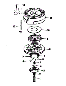 Rewind Starter No. 590621 parts for Craftsman Lawn & Garden Engine 143374222 from AppliancePartsPros.com