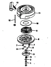 Rewind Starter No. 590621 parts for Craftsman Lawn & Garden Engine 143374312 from AppliancePartsPros.com