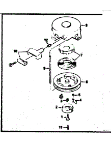 Rewind Starter No. 590420A parts for Craftsman Lawn & Garden Engine 143374362 from AppliancePartsPros.com