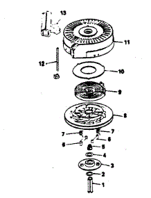 Rewind Starter No. 590621 parts for Craftsman Lawn & Garden Engine 143374372 from AppliancePartsPros.com