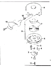 Rewind Starter parts for Craftsman Lawn & Garden Engine 143381012 from AppliancePartsPros.com