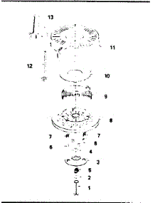 Rewind Starter No. 590621 parts for Craftsman Lawn & Garden Engine 143384112 from AppliancePartsPros.com