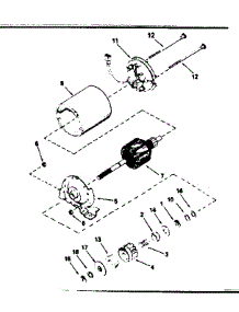 Electric Starter Motor No. 34934 parts for Craftsman Lawn & Garden Engine 143384122 from AppliancePartsPros.com