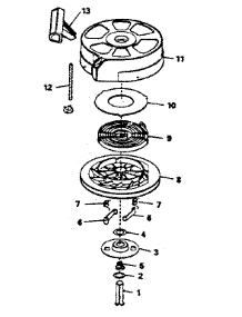 Rewind Starter parts for Craftsman Lawn & Garden Engine 143384142 from AppliancePartsPros.com