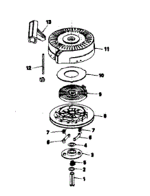 Rewind Starter parts for Craftsman Lawn & Garden Engine 143384162 from AppliancePartsPros.com