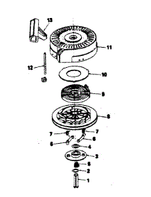 Rewind Starter parts for Craftsman Lawn & Garden Engine 143384192 from AppliancePartsPros.com