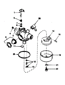 Carburetor No. 632389 parts for Craftsman Lawn & Garden Engine 143384252 from AppliancePartsPros.com