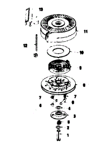 Rewind Starter parts for Craftsman Lawn & Garden Engine 143384262 from AppliancePartsPros.com