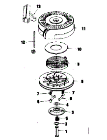 Rewind Starter parts for Craftsman Lawn & Garden Engine 143384312 from AppliancePartsPros.com
