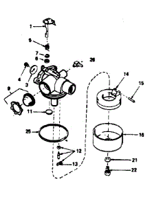 Carburetor No. 632387 parts for Craftsman Lawn & Garden Engine 143384342 from AppliancePartsPros.com