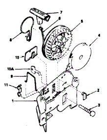 Rewind Starter No. 590531 parts for Craftsman Lawn & Garden Engine 143384342 from AppliancePartsPros.com