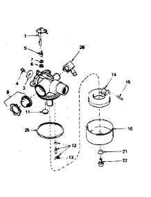 Carburetor No. 632389 parts for Craftsman Lawn & Garden Engine 143384362 from AppliancePartsPros.com