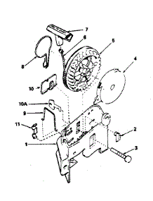 Rewind Starter No. 590531 parts for Craftsman Lawn & Garden Engine 143384362 from AppliancePartsPros.com
