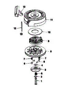 Rewind Starter parts for Craftsman Lawn & Garden Engine 143384392 from AppliancePartsPros.com