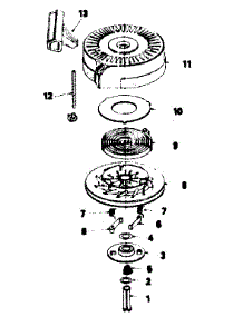 Rewind Starter No. 590621 parts for Craftsman Lawn & Garden Engine 143384412 from AppliancePartsPros.com
