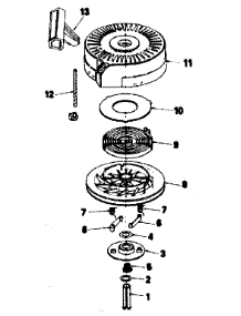 Rewind Starter parts for Craftsman Lawn & Garden Engine 143384432 from AppliancePartsPros.com
