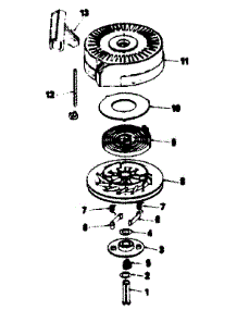 Rewind Starter No. 590621 parts for Craftsman Lawn & Garden Engine 143384452 from AppliancePartsPros.com