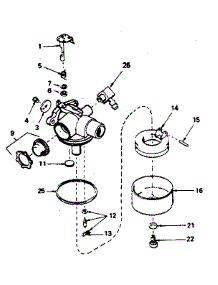 Carburetor No. 632389 parts for Craftsman Lawn & Garden Engine 143384462 from AppliancePartsPros.com