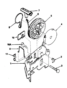 Rewind Starter No. 590531 parts for Craftsman Lawn & Garden Engine 143384462 from AppliancePartsPros.com