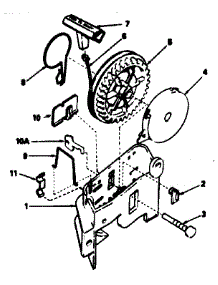 Rewind Starter No. 590531 parts for Craftsman Lawn & Garden Engine 143384472 from AppliancePartsPros.com
